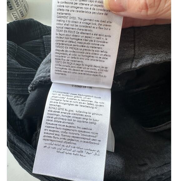 NWT Moncler 7 Fragment Corduroy Pants Black Men’s 48 Side Code Print - Picture 9 of 14